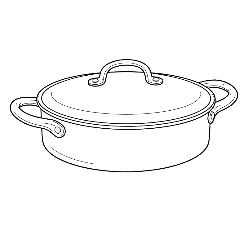 Aluminum Non-Stick Shallow Casserole