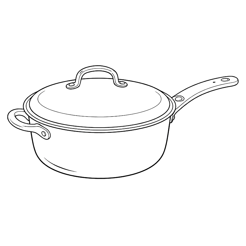 Aluminum Non-Stick Deep Frying Pan