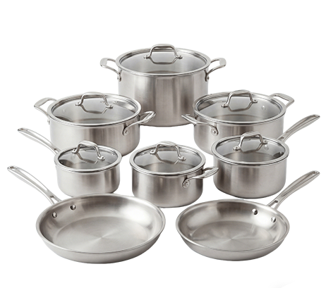 Tri-Ply Stainless Steel  Non-Stick Pan